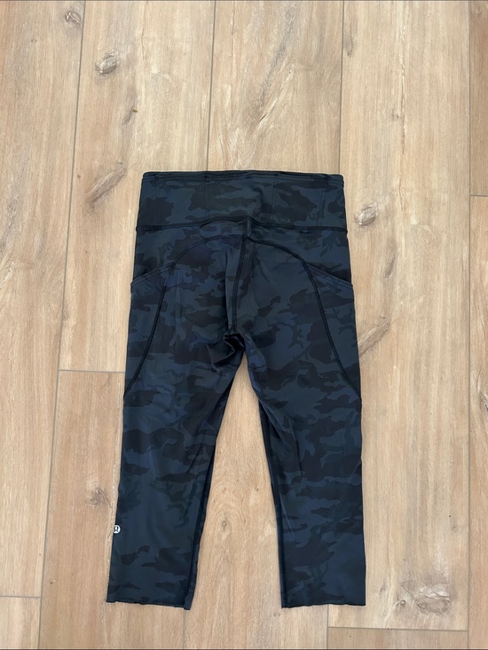 lululemon athletica Pants - Worn once - LULULEMON Fast and Free Crop *Nulux in Incognito Camo Multi Grey